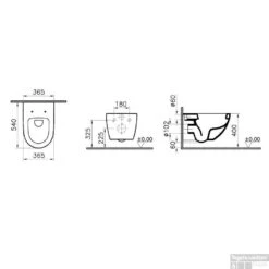 Wandcloset Boss & Wessing Zero Diepspoel -Geberiter Meubels Geschaft 0271790 tech
