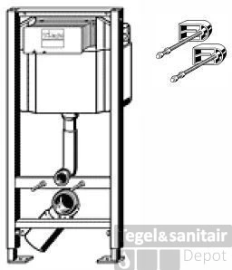 B&w-luxury Flood Inbouwreservoir Frontbediening 113x49cm.3/9 Ltr. 4 B&w-luxury Flood Inbouwreservoir Frontbediening 113x49cm.3/9 Ltr. - Afbeelding 2