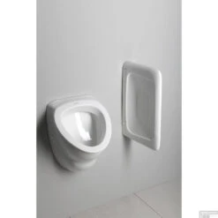 Voorkant 16 Voorkant -Geberiter Meubels Geschaft 10sz92001 ds urinoir sapho aqualine 39x56.3 cm verborgen inlaat en afvoer keramiek wit 2