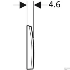 Drukplaat Geberit Delta 35 DualFlush Frontbediening Matchroom -Geberiter Meubels Geschaft 115.135.46.5 tech3