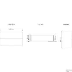 Onderkast Gliss Design Hades 2 Softclose Laden 140x84.5x45cm Houtskool Eiken (wastafel Keuze) 11 Onderkast Gliss Design Hades 2 Softclose Laden 140x84.5x45cm Houtskool Eiken (wastafel Keuze) -Geberiter Meubels Geschaft 140cm tech 3 1