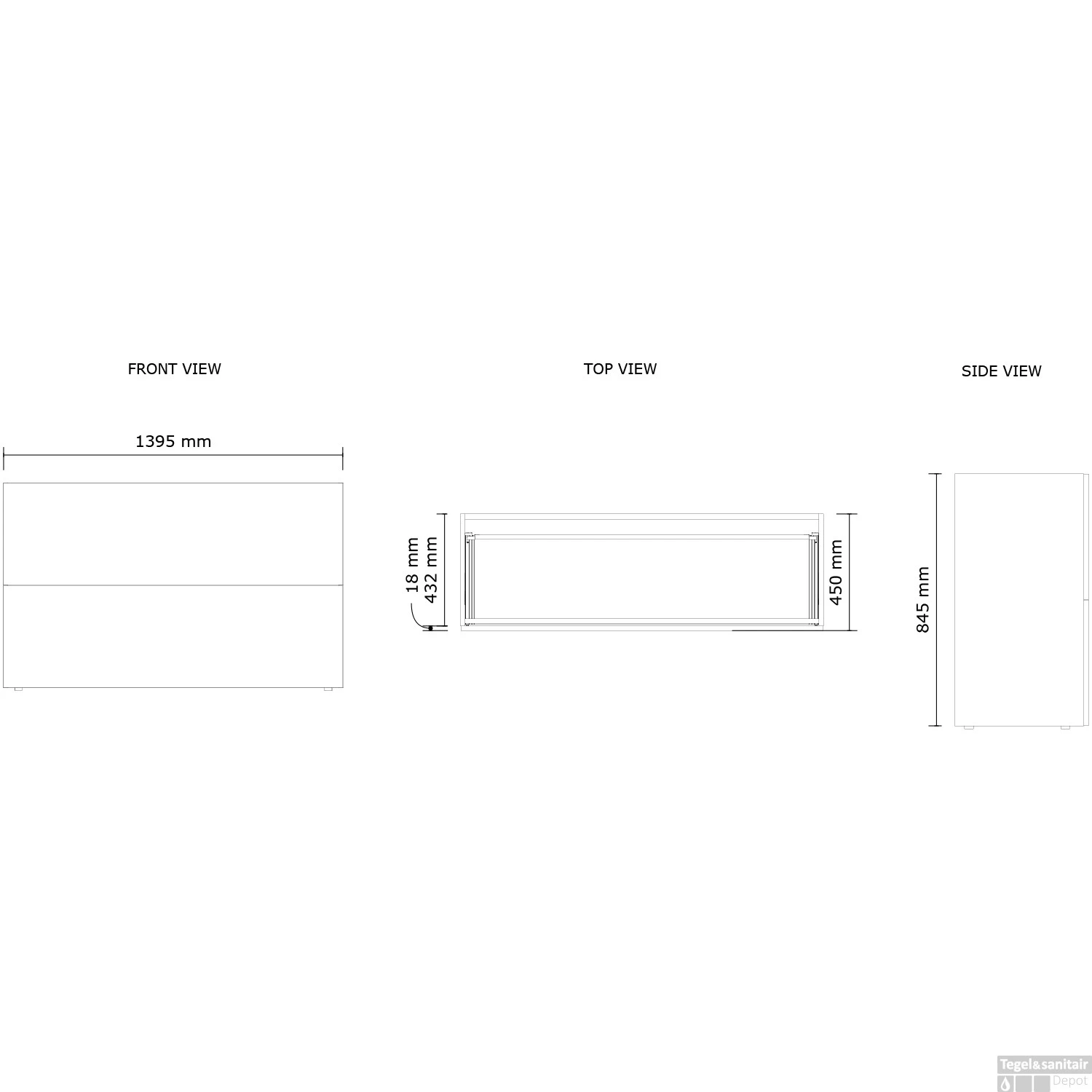 Onderkast Gliss Design Hades 2 Softclose Laden 140x84.5x45cm Houtskool Eiken (wastafel Keuze) 7 Onderkast Gliss Design Hades 2 Softclose Laden 140x84.5x45cm Houtskool Eiken (wastafel Keuze) - Afbeelding 5