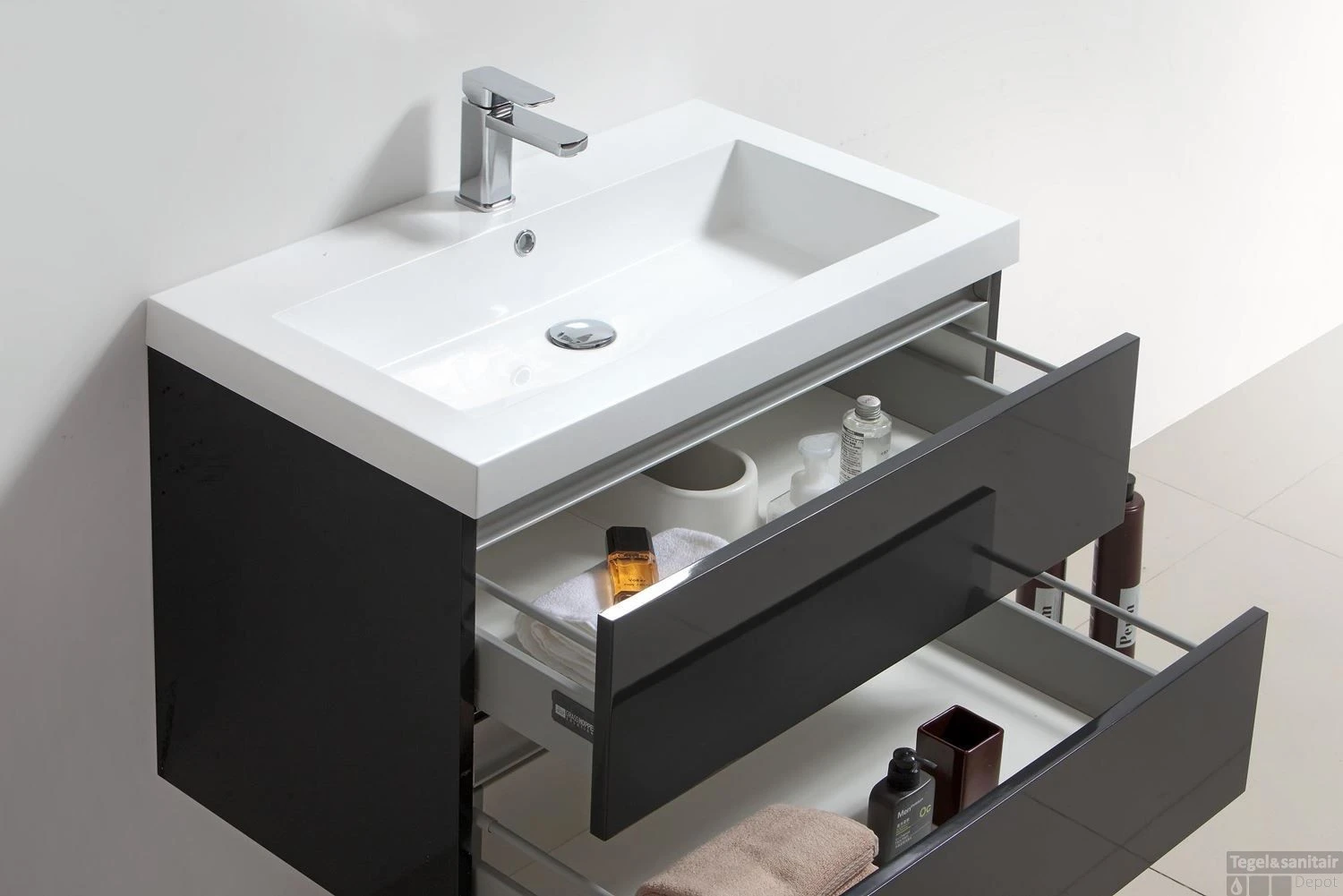 Badkamermeubelset Sanilux Trendline 60x47x50 Cm Light Wood 7 Badkamermeubelset Sanilux Trendline 60x47x50 Cm Light Wood - Afbeelding 5