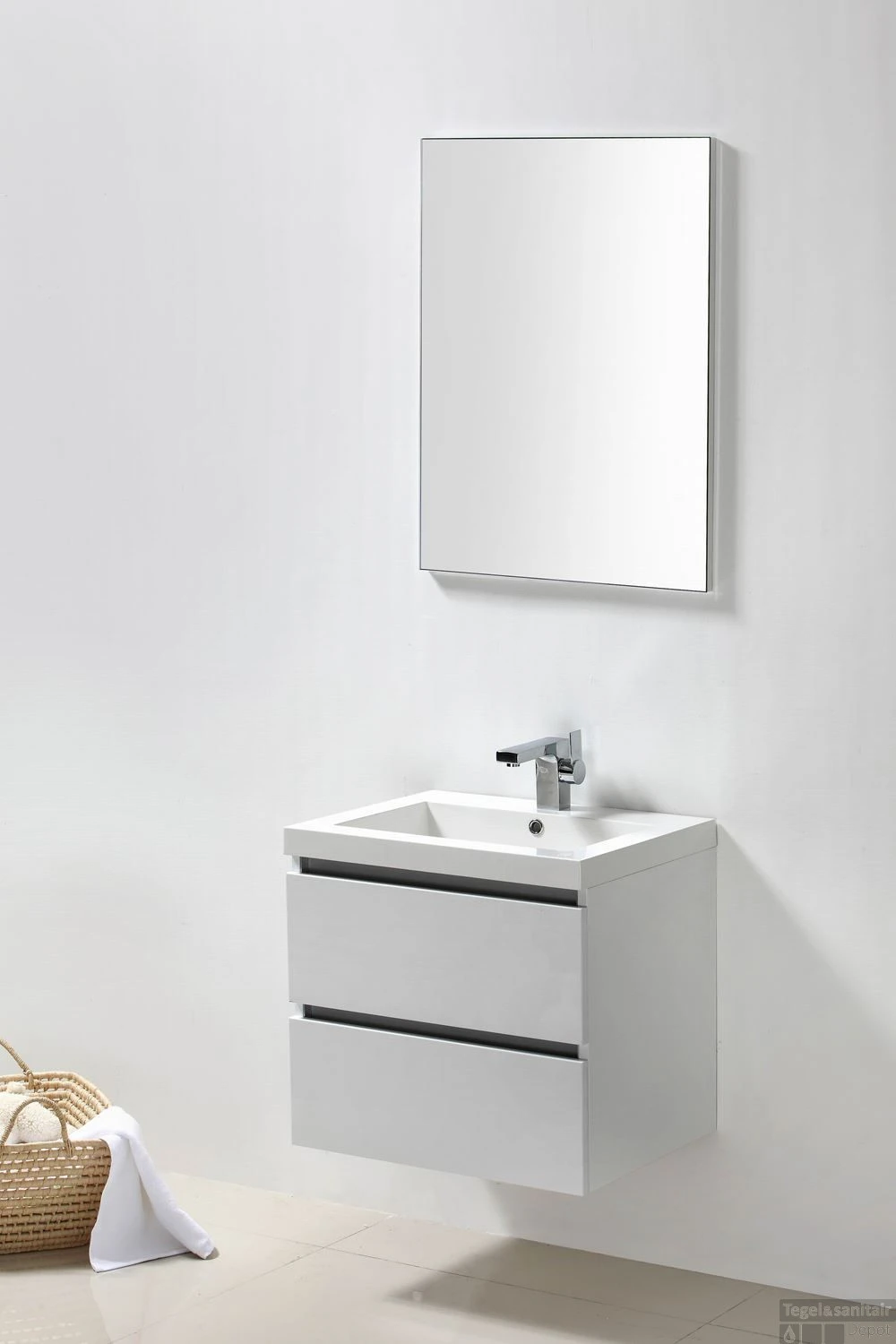 Badkamermeubelset Sanilux Trendline 60x47x50 Cm Light Wood 6 Badkamermeubelset Sanilux Trendline 60x47x50 Cm Light Wood - Afbeelding 4