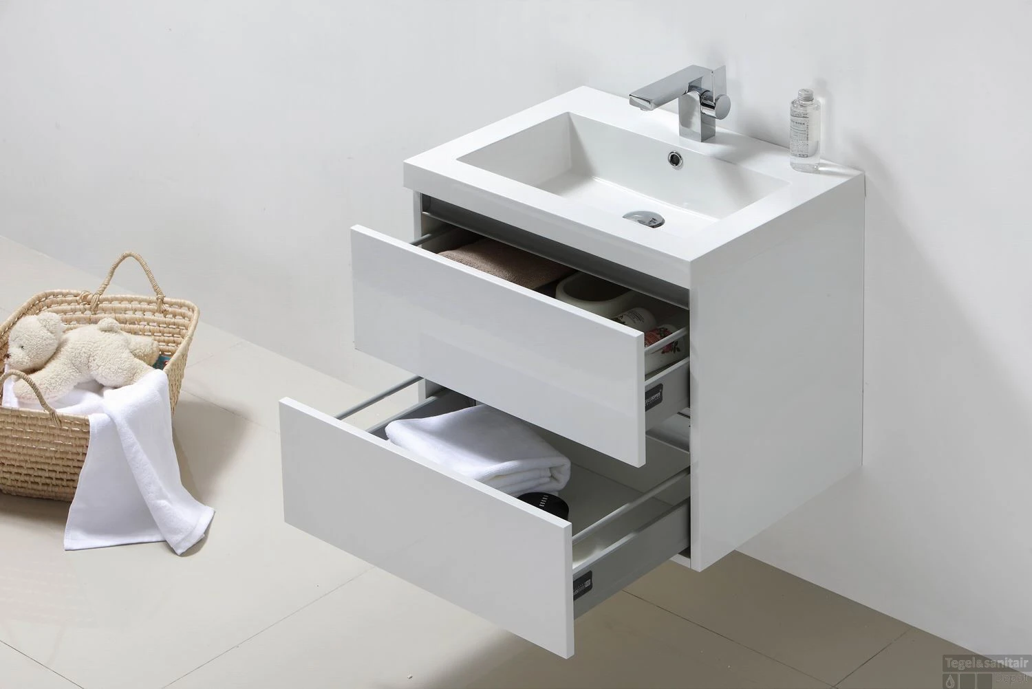 Badkamermeubelset Sanilux Trendline 60x47x50 Cm Light Wood 10 Badkamermeubelset Sanilux Trendline 60x47x50 Cm Light Wood - Afbeelding 8