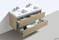 Badkamermeubelset Sanilux Trendline 120x47x50 Cm Light Wood -Geberiter Meubels Geschaft 18120 l wood 3 1