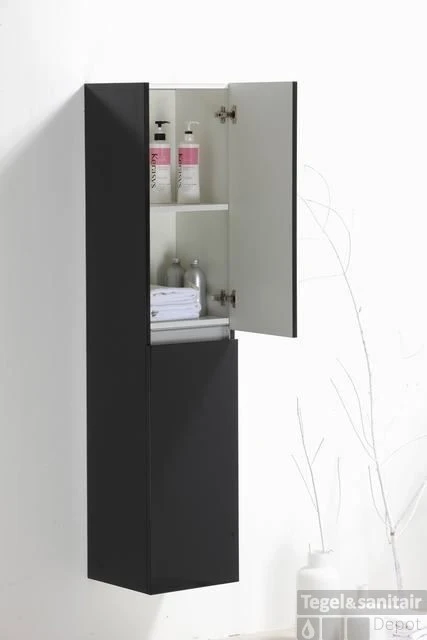 Hoge Kast Yurok 160 Cm X35x35 Cm Wit 4 Hoge Kast Yurok 160 Cm X35x35 Cm Wit - Afbeelding 2