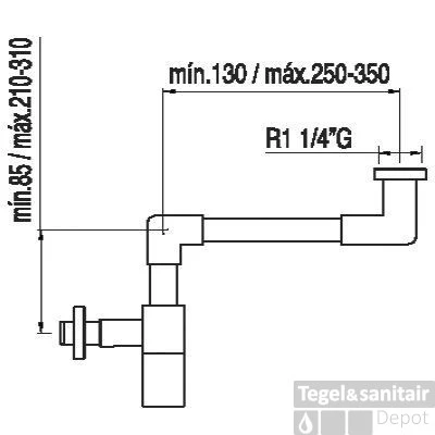 Tres Wastafelsifon 16110362 4 Tres Wastafelsifon 16110362 - Afbeelding 2