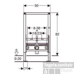 Geberit Duofix Bidet Element 82 Cm. Hoog 8 Geberit Duofix Bidet Element 82 Cm. Hoog -Geberiter Meubels Geschaft 20594