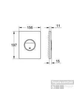 Grohe Ondus Bedieningsplaat Voor Rapid Sl Inbouwreservoir Chroom -Geberiter Meubels Geschaft 23936