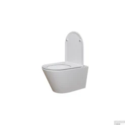 Wandcloset Wiesbaden Stereo Rimless Met Flatline Toiletzitting Glans Wit -Geberiter Meubels Geschaft 32.3568 sfeer 2 1