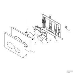 Drukplaat Wiesbaden X32 Metal Voor Inbouwreservoir Glans Wit 7 Drukplaat Wiesbaden X32 Metal Voor Inbouwreservoir Glans Wit -Geberiter Meubels Geschaft 32.4677 tekening