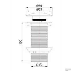 Clickwaste Wiesbaden Caral Verlengd 5/4" Gunmetal 5 Clickwaste Wiesbaden Caral Verlengd 5/4" Gunmetal -Geberiter Meubels Geschaft 33.4474 tech