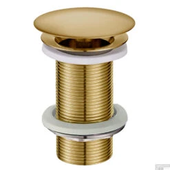 Vaste Waste Wiesbaden Caral Verlengd 5/4" Geborsteld Messing