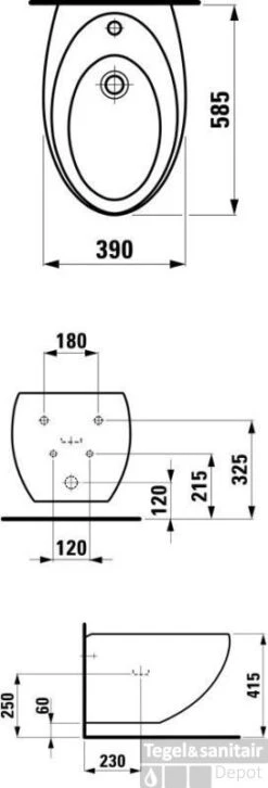 Laufen Alessi One Wandbidet Lcc Wit -Geberiter Meubels Geschaft 33713