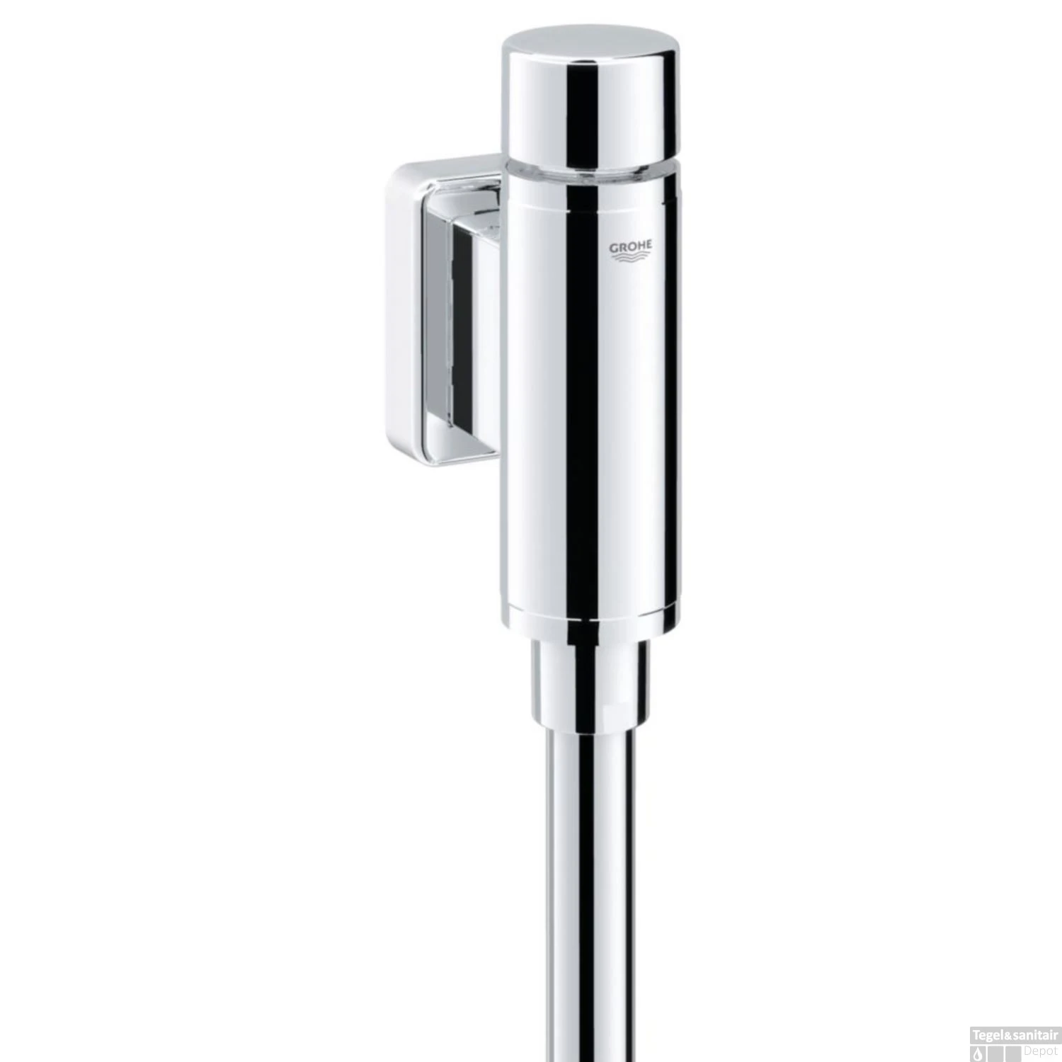 Grohe Urinoir Spoeler Rondo 1/2 Met Stopkraan Met Spoelpijp En Verbinder Chroom 3 Grohe Urinoir Spoeler Rondo 1/2 Met Stopkraan Met Spoelpijp En Verbinder Chroom