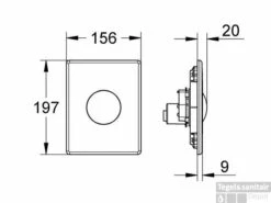 Grohe Skate Bedieningsplaat Sl Rvs -Geberiter Meubels Geschaft 38283