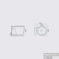 Wandcloset Best Design Hanes One-Pack Incl. Zitting 53cm -Geberiter Meubels Geschaft 3862270 tech 1