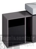 Geberit Xs Lage Open Kast 27.3x37x40 Cm. Platina