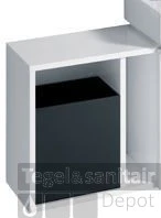 Geberit Xs Lage Open Kast 24.5x37x40 Cm. Platina