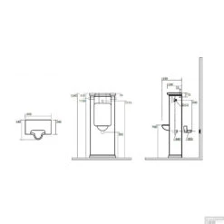 Staande Urinoir Sapho Waldorf 44x124.5x34 Cm Keramiek Wit -Geberiter Meubels Geschaft 413101 staande urinoir sapho waldorf 44x124.5x34 cm keramiek wit tech