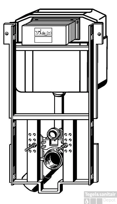 Viega Steptec Wc-module 113x43 Cm. 3 Viega Steptec Wc-module 113x43 Cm.