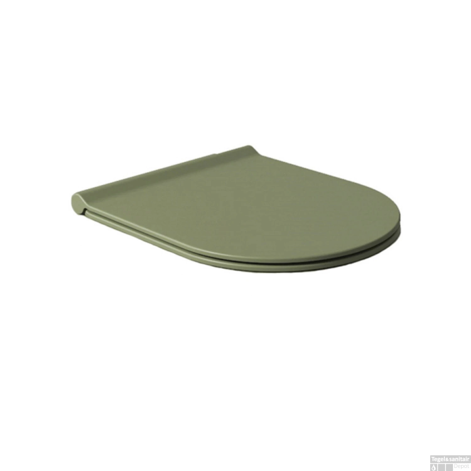 Toiletzitting Salenzi Form Slim Mat Legergroen 3 Toiletzitting Salenzi Form Slim Mat Legergroen