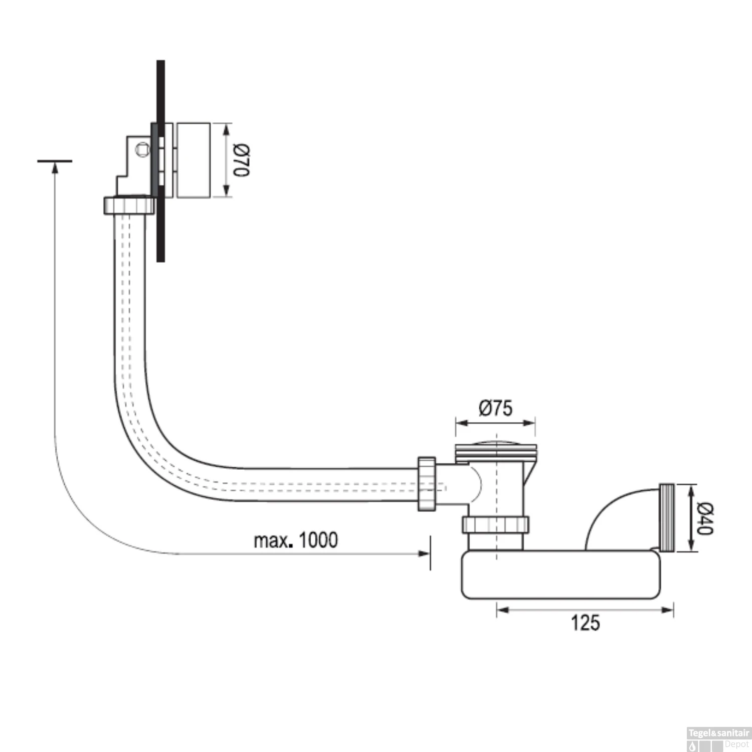 Badafvoer Met Overloop Badvulcombinatie Brauer Copper Edition Geborsteld Koper 4 Badafvoer Met Overloop Badvulcombinatie Brauer Copper Edition Geborsteld Koper - Afbeelding 2