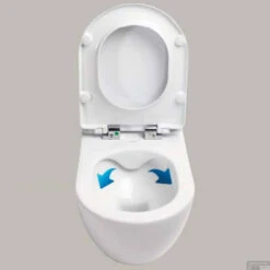 Wandcloset Boss & Wessing Freedom Randloos Met Bidet Glans Wit (Excl. Zitting) -Geberiter Meubels Geschaft 523ed3316b6d2507eab83a4f8f1b12db140784c9