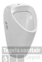 Urinoir Met Boveninlaat Jika Euroline Keramiek 53.5x30.5x34 Cm Wit