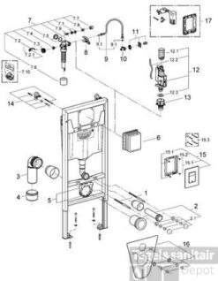 Grohe Rapid Sl Inbouwreservoir Met Skate Cosmopolitan Bed.plaat Chroom -Geberiter Meubels Geschaft 59937