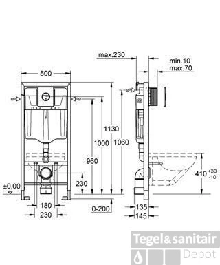 Grohe Rapid Sl Inbouwreservoir Met Nova Cosm.bed.plaat Chooom 4 Grohe Rapid Sl Inbouwreservoir Met Nova Cosm.bed.plaat Chooom - Afbeelding 2