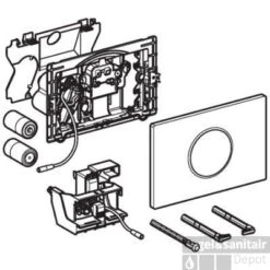 Geberit Sigma 10 Bedieningsplaat Infrarood Batterij Zwart-chroom-zwart -Geberiter Meubels Geschaft 60147 1