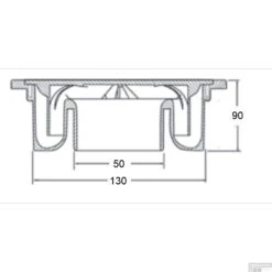 PVC Vloerput 150x150 40/50 Onder -Geberiter Meubels Geschaft 62.3901