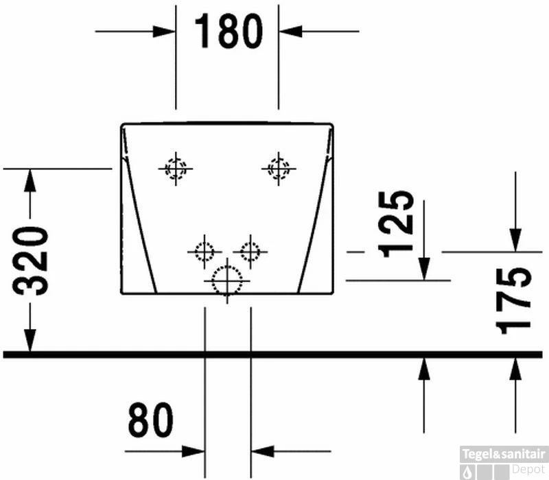 Duravit Starck 2 Wandbidet 37x54 Cm. Wondergliss Wit 6 Duravit Starck 2 Wandbidet 37x54 Cm. Wondergliss Wit - Afbeelding 4