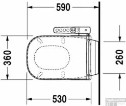 Duravit D-code Wandcloset Voor Sensowash Wit -Geberiter Meubels Geschaft 71622