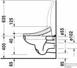 Duravit D-code Wandcloset Voor Sensowash Wit -Geberiter Meubels Geschaft 71624