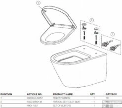 B&w-luxury Fortuna 2 Wandcloset Diepspoel Wit -Geberiter Meubels Geschaft 75941