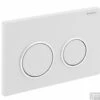 Geberit Omega 20 Bedieningsplaat Front/planchetbediening Wit-chroom-wit -Geberiter Meubels Geschaft 77504