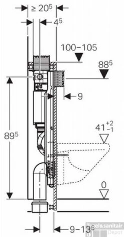 Geberit Gis Omega Inbouwreservoir H100 Front/planchetbediening 7 Geberit Gis Omega Inbouwreservoir H100 Front/planchetbediening -Geberiter Meubels Geschaft 77520