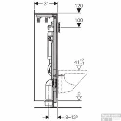 Geberit Gis Easy Omega Inbouwreservoir H90xb70 Front/planchetbed. -Geberiter Meubels Geschaft 77529