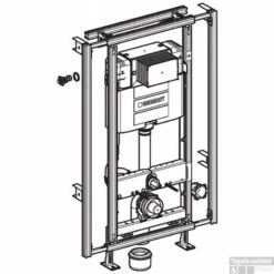 Geberit Gis Easy Omega Inbouwreservoir H120 Frontbediening