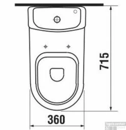 Jika Euroline Duobloccloset Pk +8 Wit -Geberiter Meubels Geschaft 78443