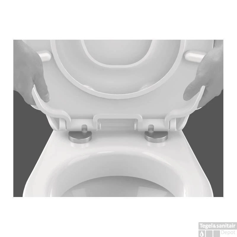 Wc-Zitting Allibert Kids Wit Soft-Close 7 Wc-Zitting Allibert Kids Wit Soft-Close - Afbeelding 5