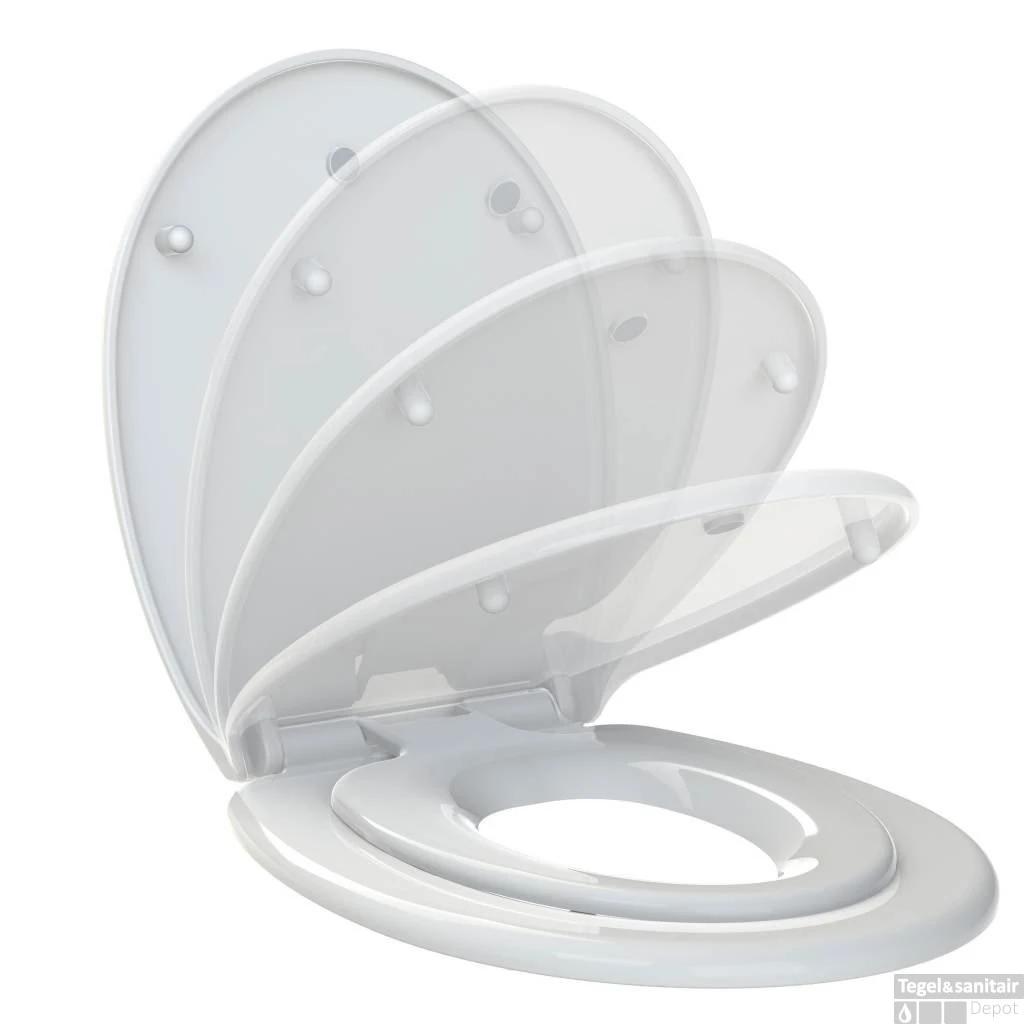 Wc-Zitting Allibert Kids Wit Soft-Close 6 Wc-Zitting Allibert Kids Wit Soft-Close - Afbeelding 4