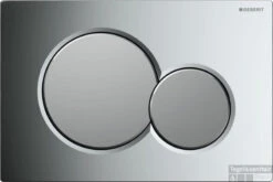 Geberit Sigma 01 Bedieningsplaat Frontbediening Chroom-mat Chroom