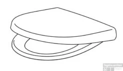 Pagette Kadett Closetzitting Met Softclose /kunststof Bevestiging Wit -Geberiter Meubels Geschaft 82897