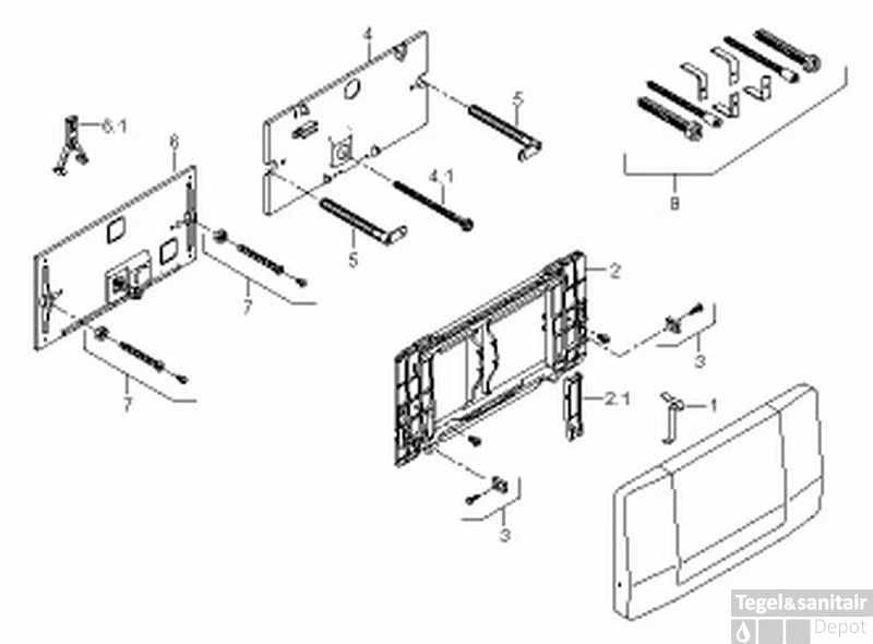 Geberit Highline Bedieningsplaat Voor Inbouwreservoir Rvs 8 Geberit Highline Bedieningsplaat Voor Inbouwreservoir Rvs - Afbeelding 6