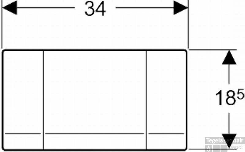 Geberit Highline Bedieningsplaat Voor Inbouwreservoir Rvs 5 Geberit Highline Bedieningsplaat Voor Inbouwreservoir Rvs - Afbeelding 3