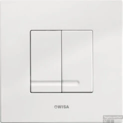 Wisa Delos Bedieningsplaat Dualflush Kunststof Wit